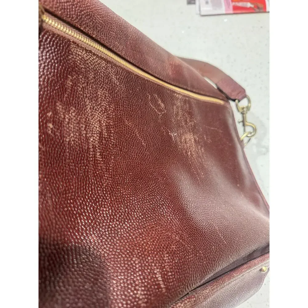 Vintage Brooks Brothers leather messenger bag